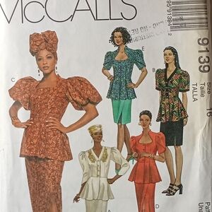 McCall's Sewing Pattern 9139